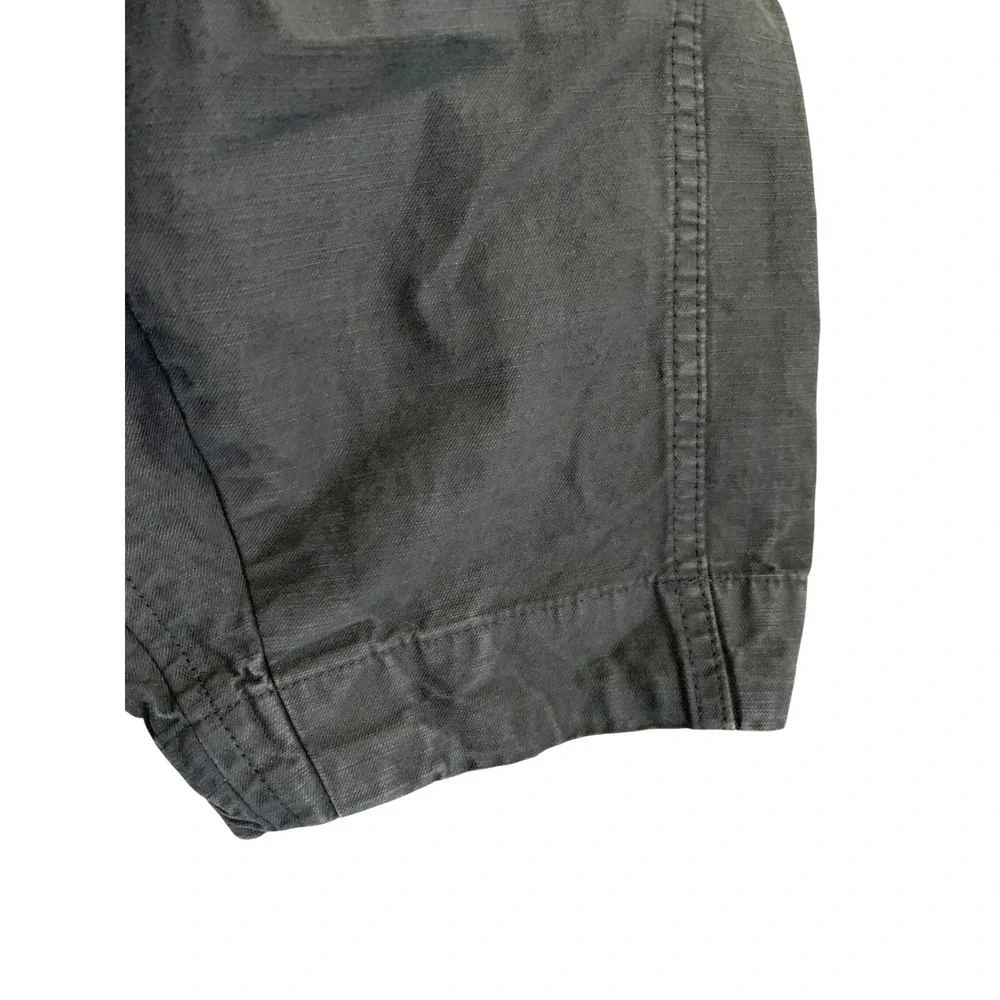Everlane Fatigue Barrel Pants Womens 2 Black Organic Cotton Linen Utility